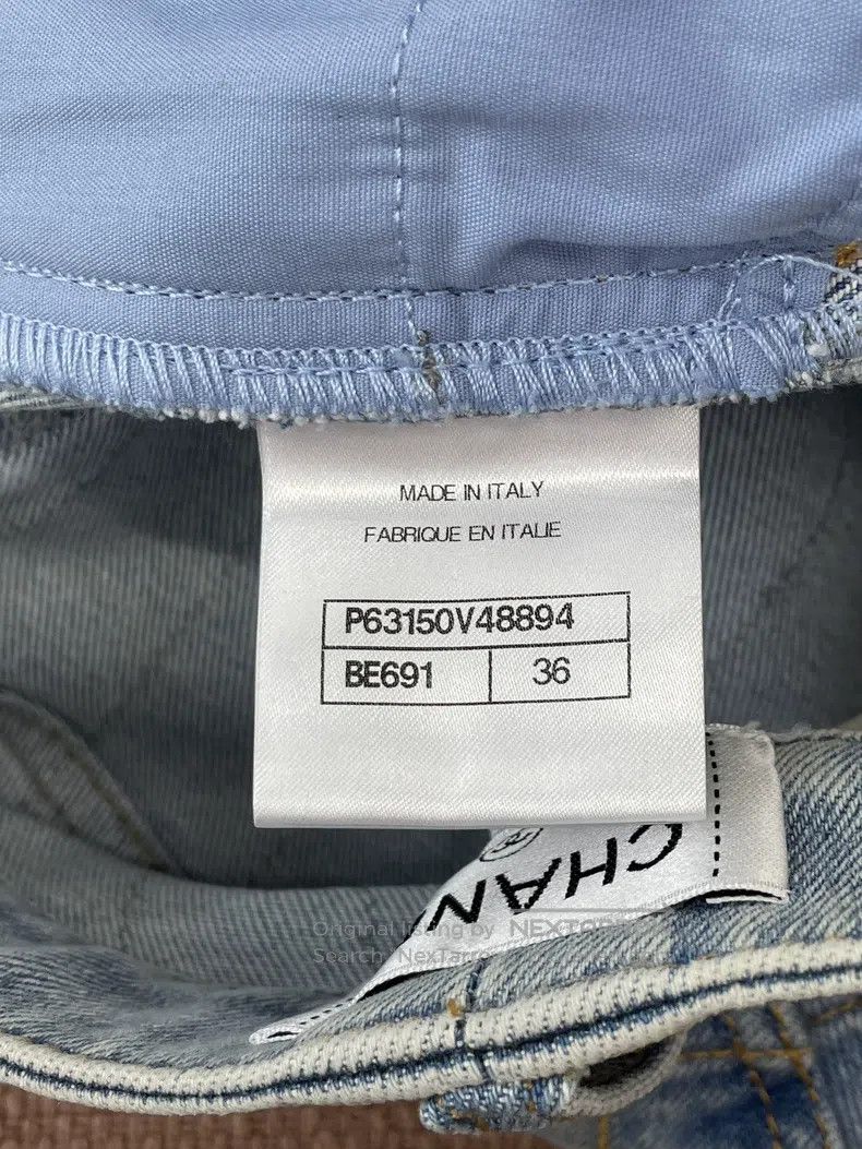 Chanel Chanel Blue vertical striped jeans Size 24" / US 00 / IT 34 - 6 Thumbnail