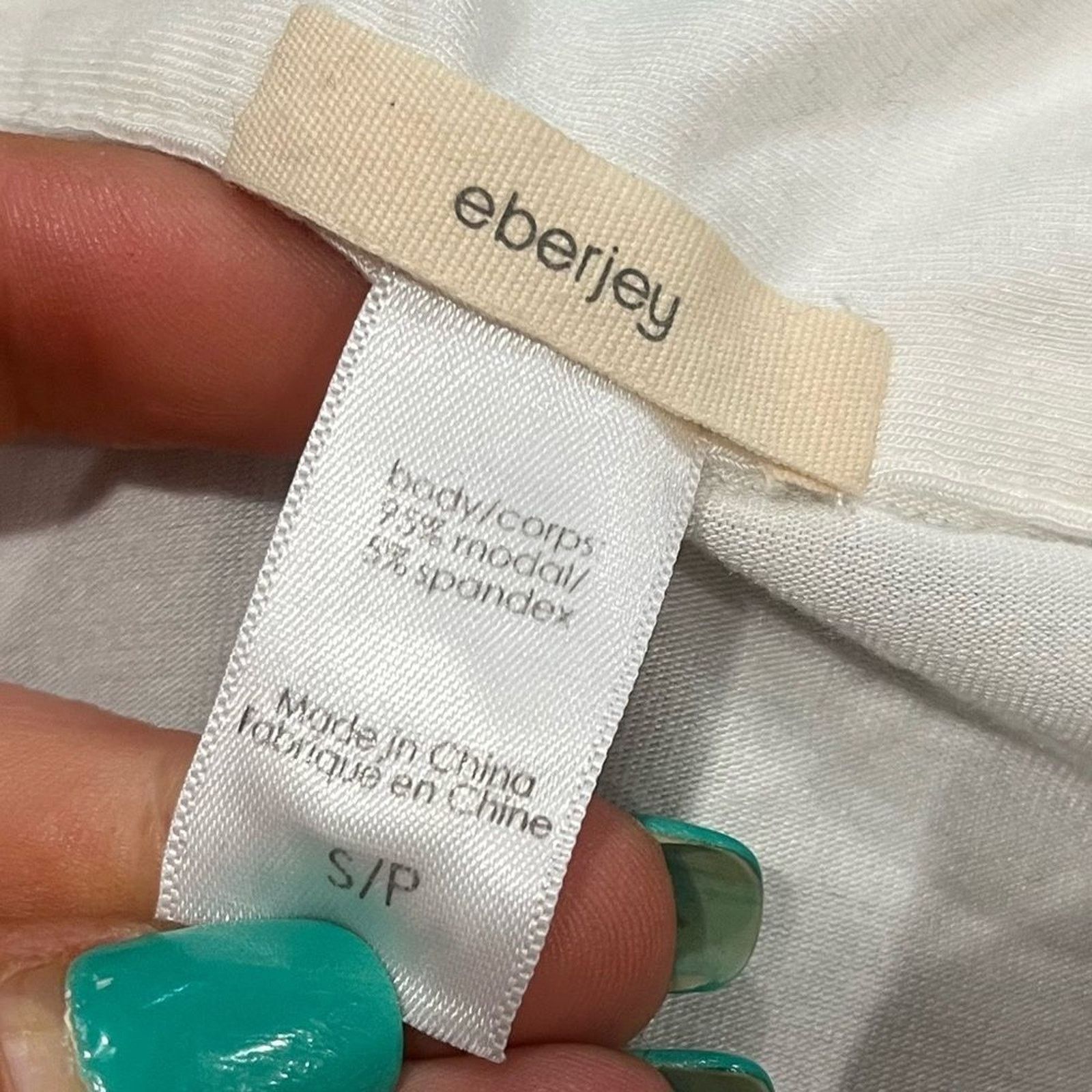Eberjey Eberjey Pajama Shirt Short Sleeves Button Up White Small Size S / US 4 / IT 40 - 2 Thumbnail