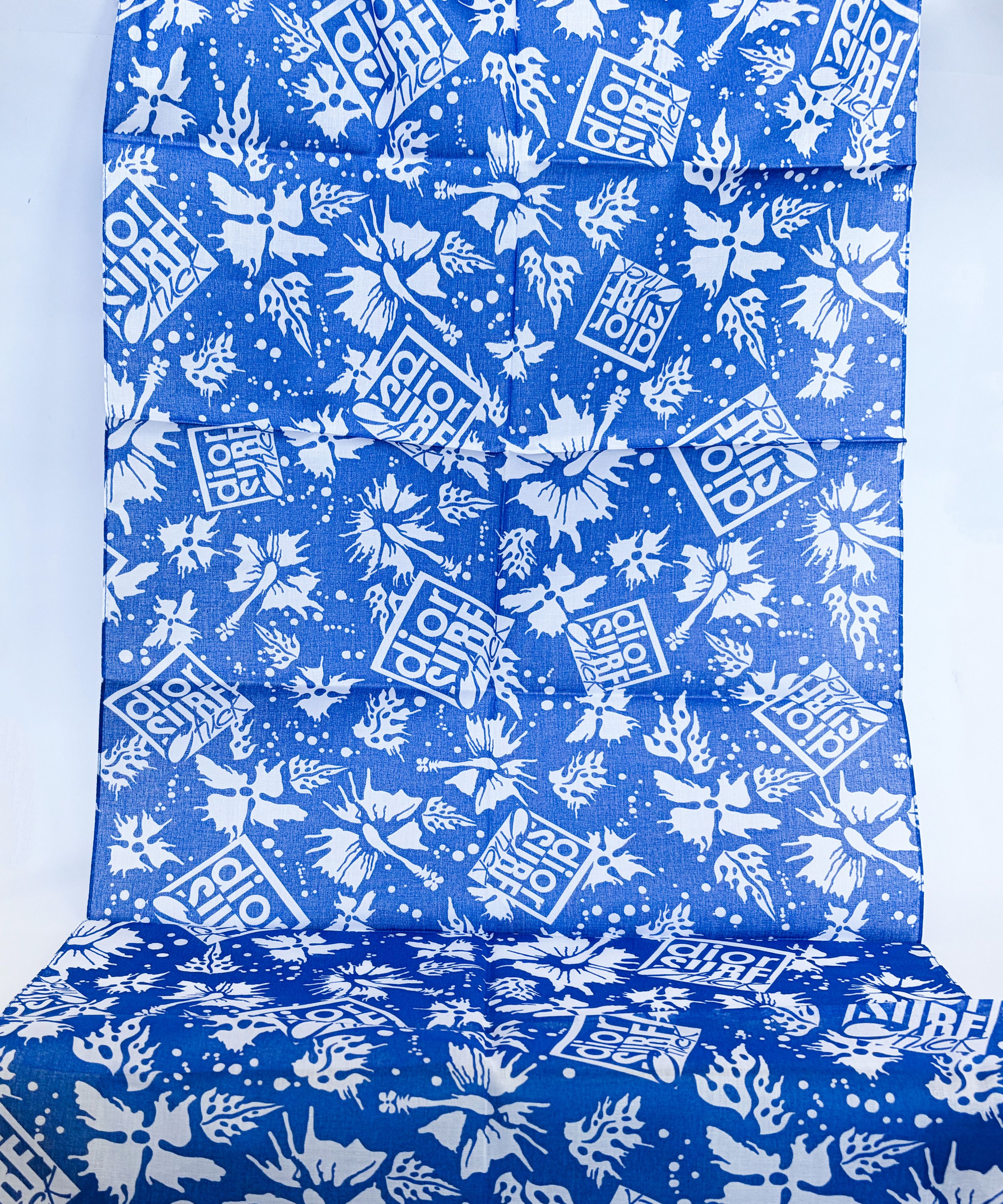 Dior DIOR Scarf Pareo Top Blue White Surf Chick NEW Womens Size ONE SIZE - 3 Thumbnail