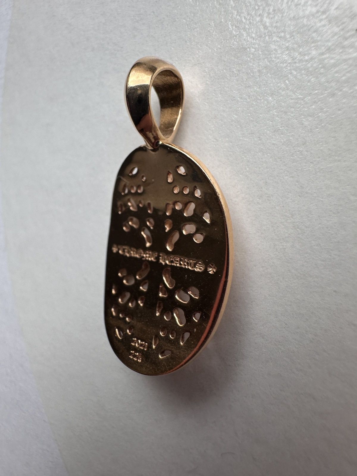 Chrome Hearts Chrome hearts 22k mini oval pendant Size ONE SIZE - 7 Thumbnail