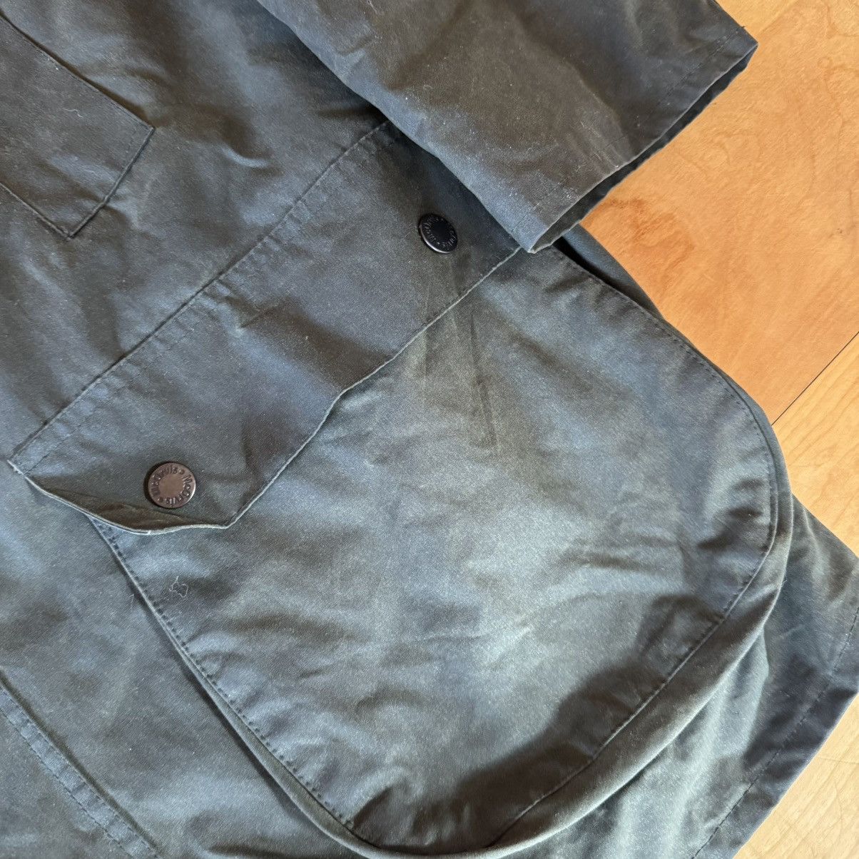 Orvis McOrvis Wachs-Wetterjacke Waxed Hunting Jacket Size US XL / EU 56 / 4 - 3 Thumbnail