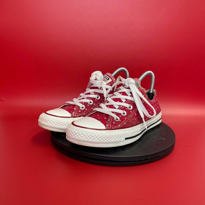 Red glitter converse womens hot sale