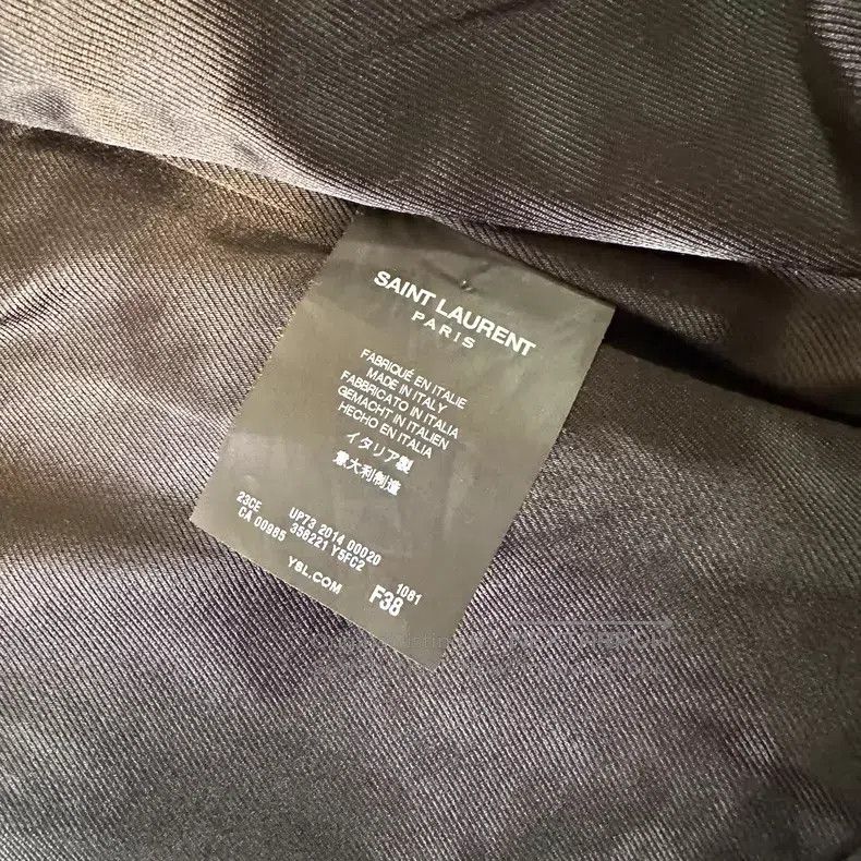 Saint Laurent Paris Saint Laurent Paris Classic Sheepskin Biker Jacket with St Size XS / US 0-2 / IT 36-38 - 8 Thumbnail