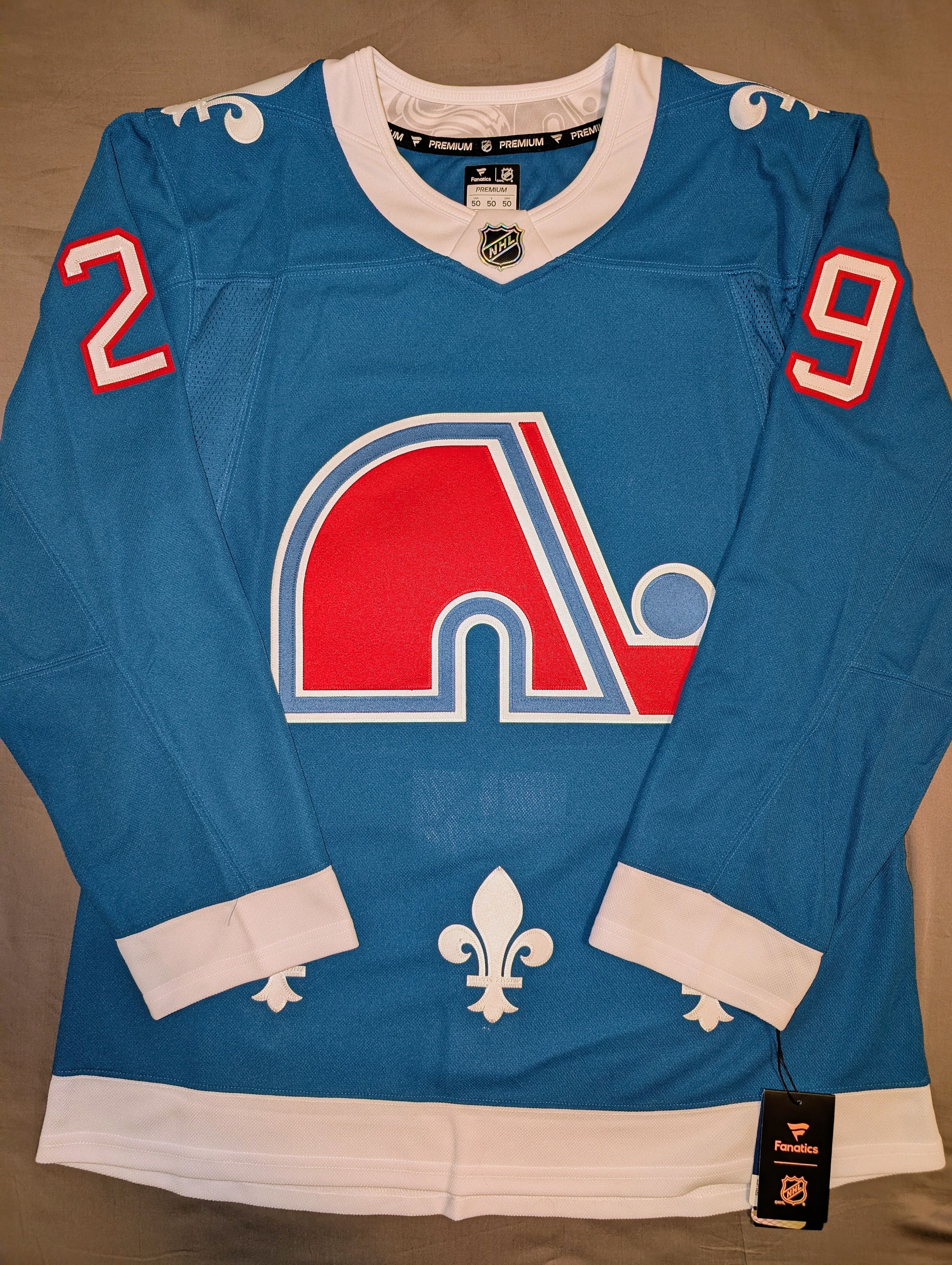 NHL Nathan MacKinnon Colorado Avalanche Nordiques jersey size 50 Size US M / EU 48-50 / 2 - 2 Thumbnail