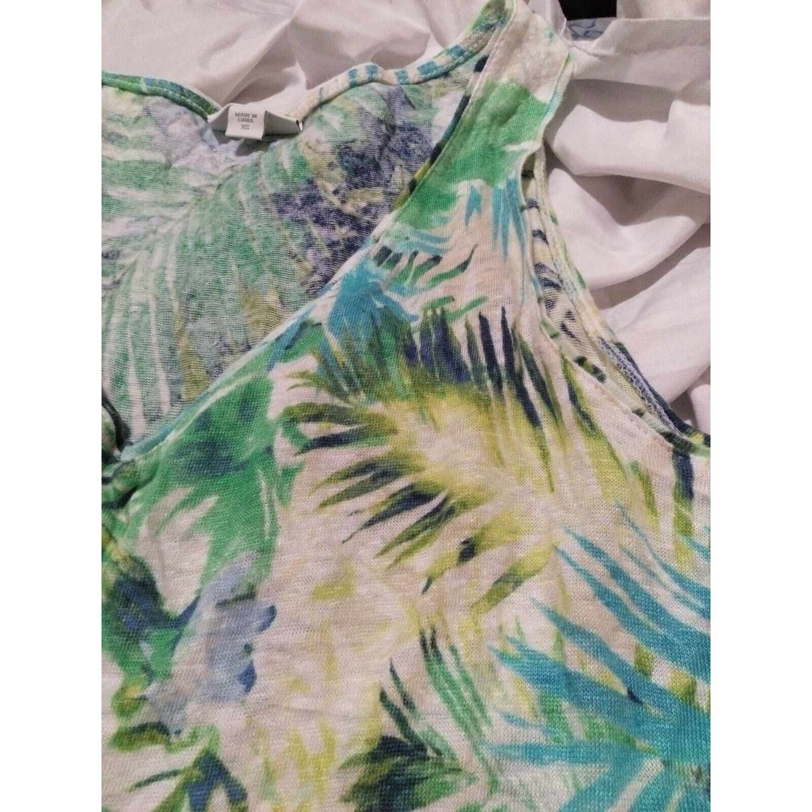 Other J Jill Love Linen Sleeveless Palm Leaf Sleeveless Linen XS Size XS / US 0-2 / IT 36-38 - 2 Thumbnail