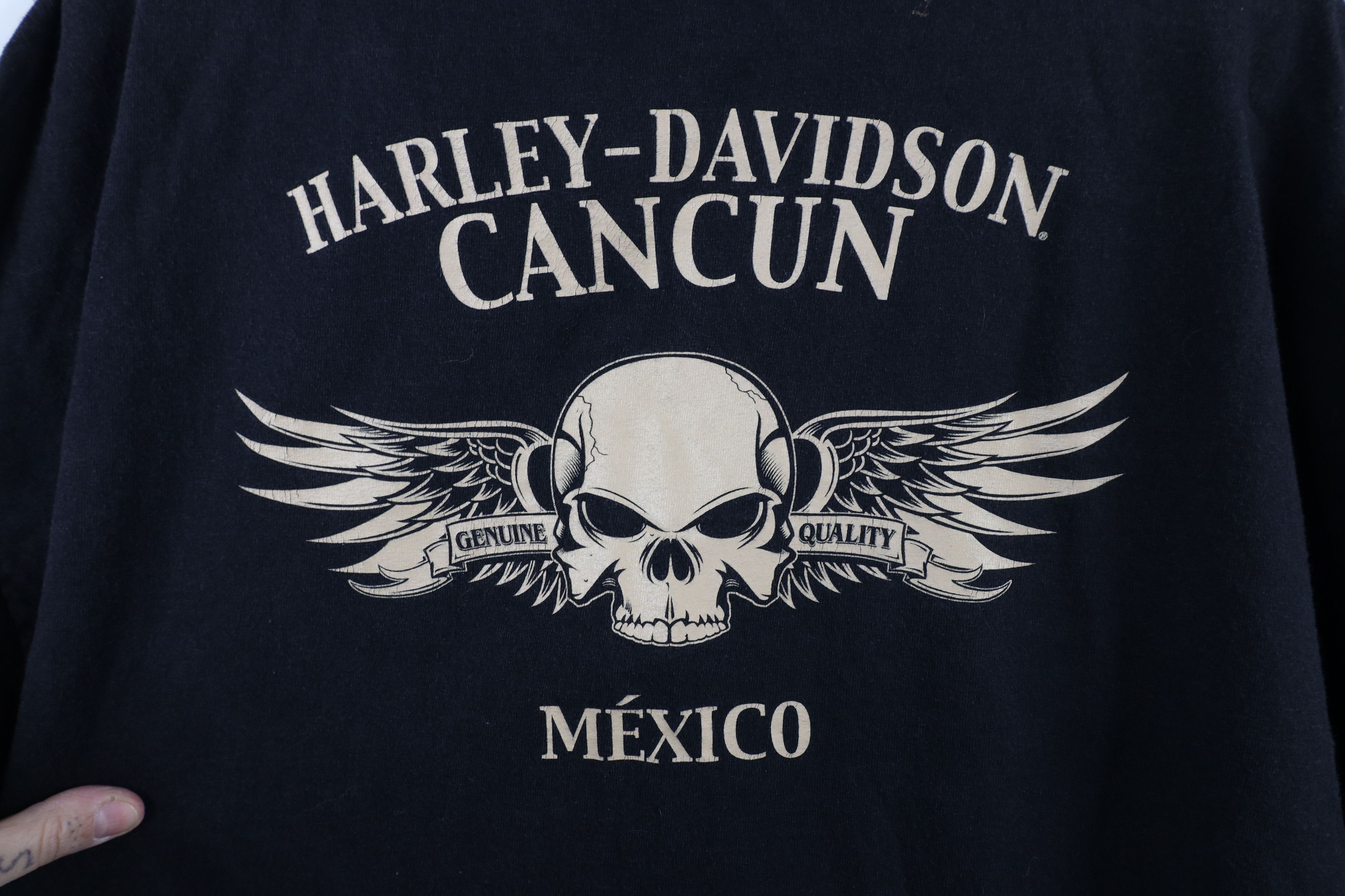 Harley Davidson × Vintage Vintage Y2K Harley Davidson Spell Camouflage Skull T-Shirt Size US XXL / EU 58 / 5 - 8 Thumbnail