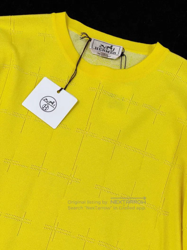 Hermes Hermes Yellow Short-sleeve T-shirt Size US S / EU 44-46 / 1 - 4 Thumbnail
