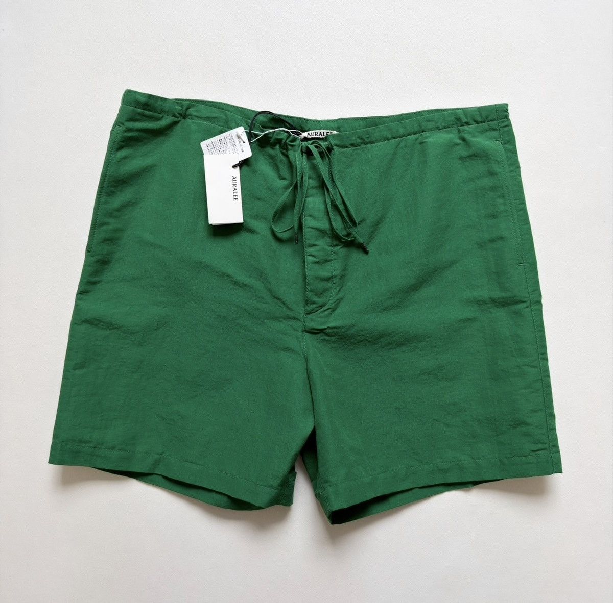 Auralee Green ‘Finx’ Linen Easy Shorts Shorts Size US 36 / EU 52 - 1 Thumbnail