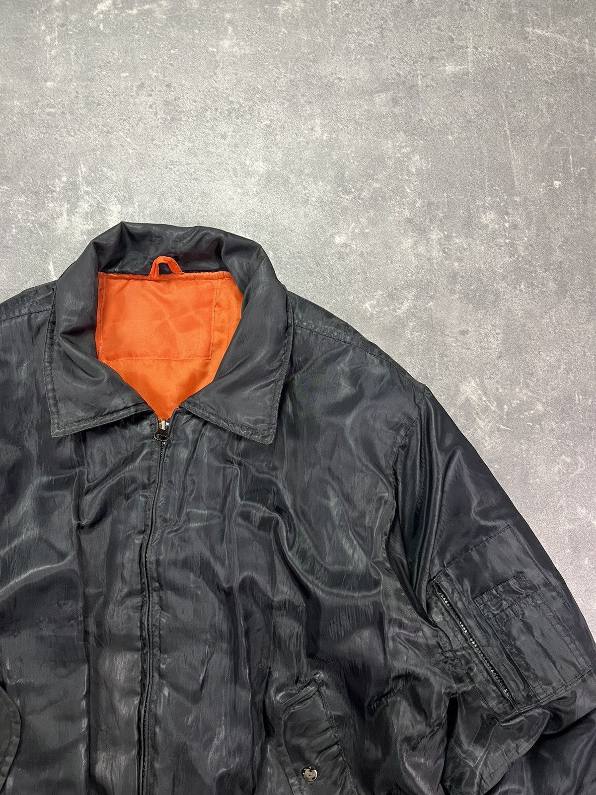 Japanese Brand 90s St. Army Industries Distressed Faded Bomber Jacket XXL Size US XXL / EU 58 / 5 - 6 Thumbnail