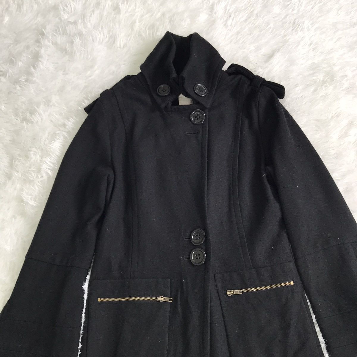 Anna Sui Anna Sui Wool Long jacket Size S / US 4 / IT 40 - 2 Thumbnail