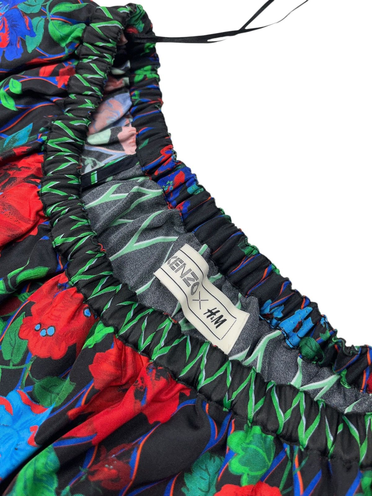 H&M × Kenzo Kenzo x H&M Silk Blend Floral Top Blouse y2k Size M / US 6-8 / IT 42-44 - 4 Thumbnail