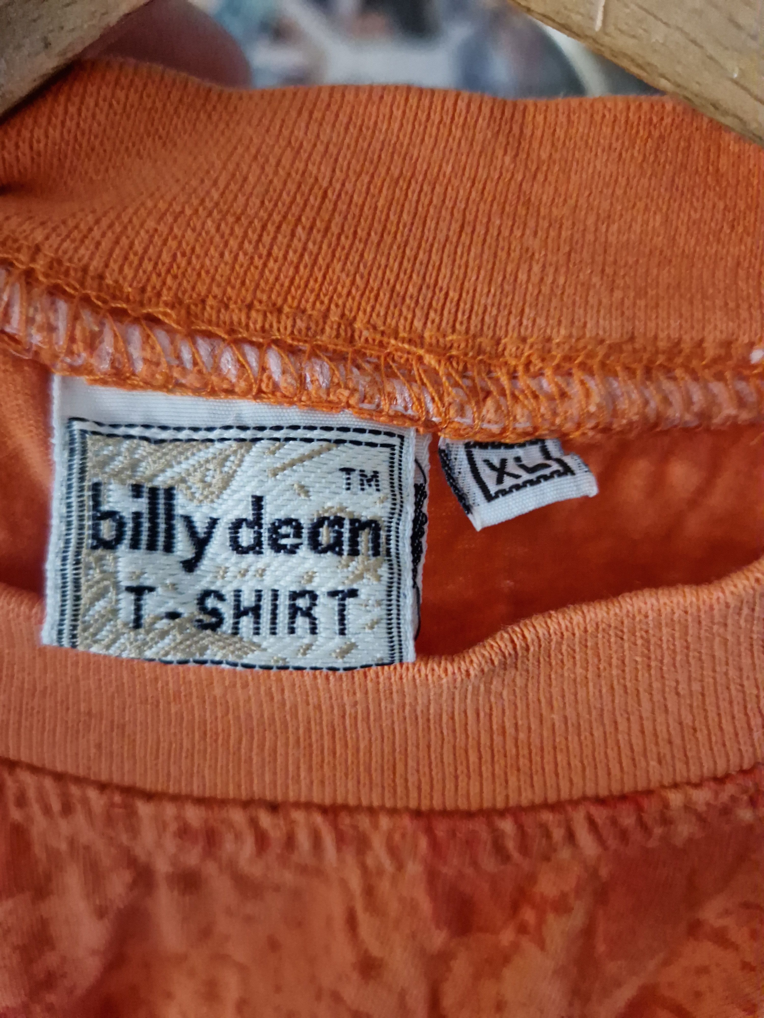 Vintage vintage orange shirt INDUSTRIAL washes billy dean 90s Size US XL / EU 56 / 4 - 4 Thumbnail