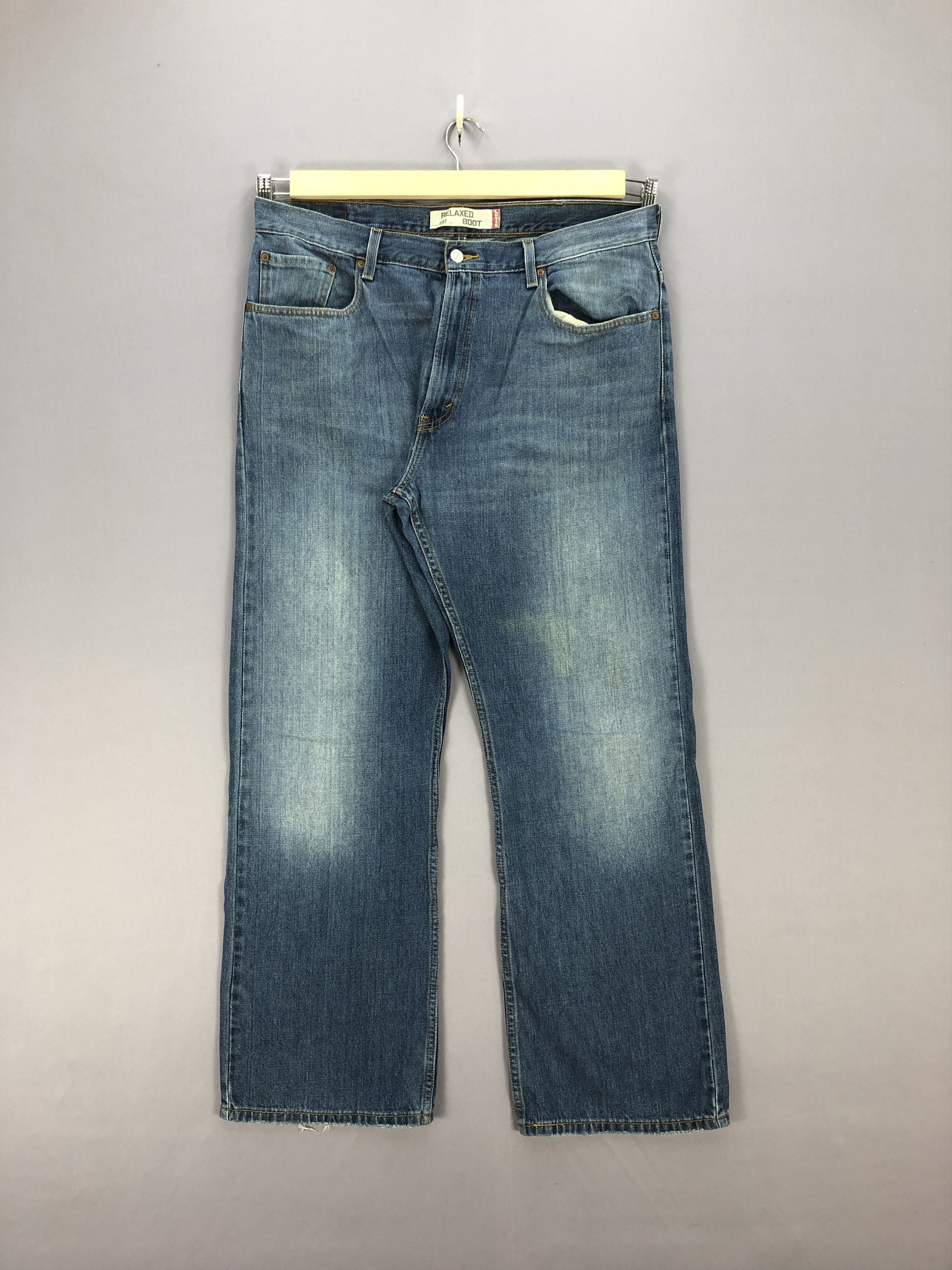 If Six Was Nine Vintage Levis 557 Flare Jeans Levi's Bell Bottom Denim Size US 38 / EU 54 - 1 Thumbnail