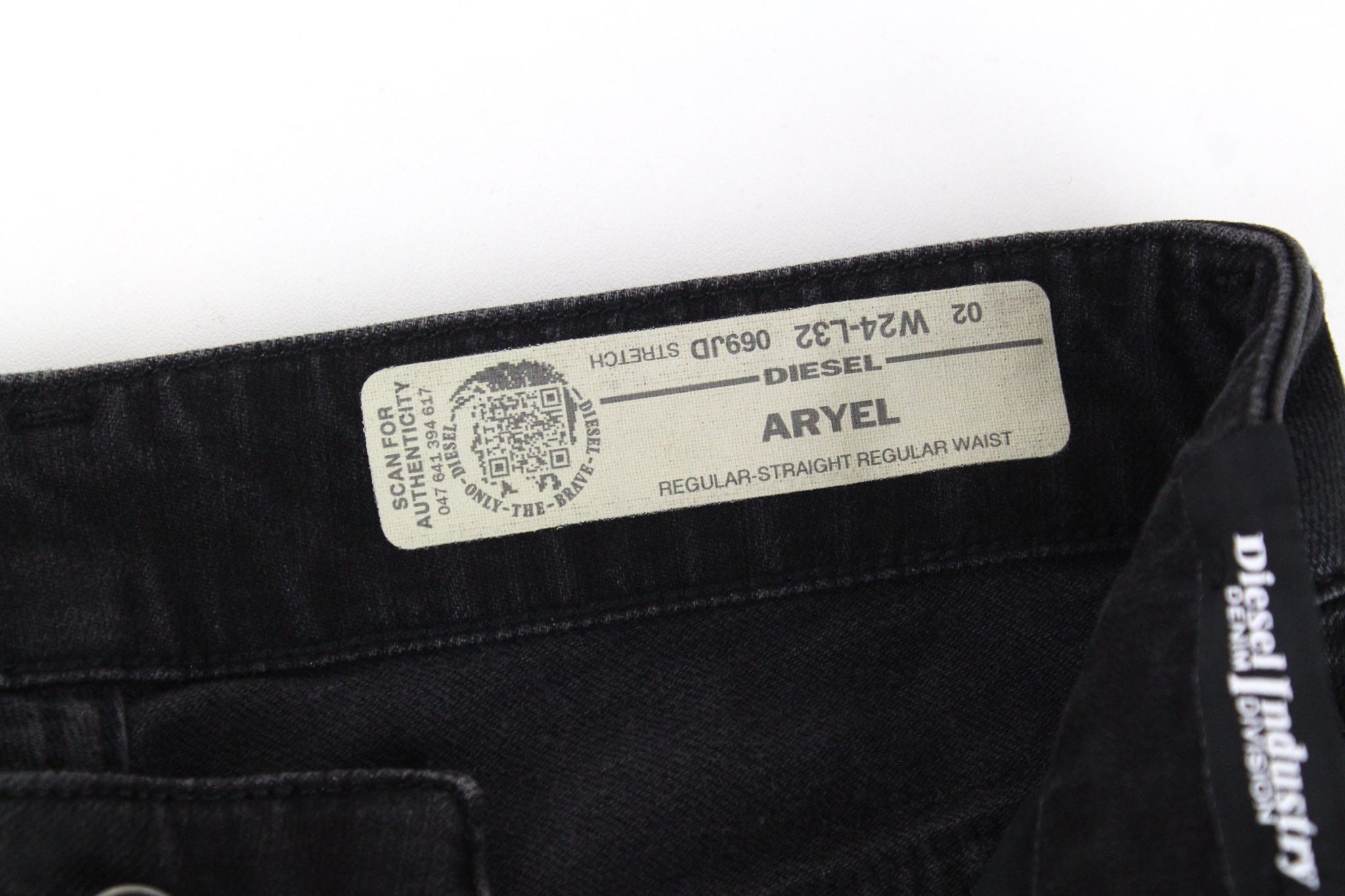Diesel ARYEL 069JD W24/L32 Black Buttoned Jeans 70151 Size 24" / US 00 / IT 34 - 6 Thumbnail