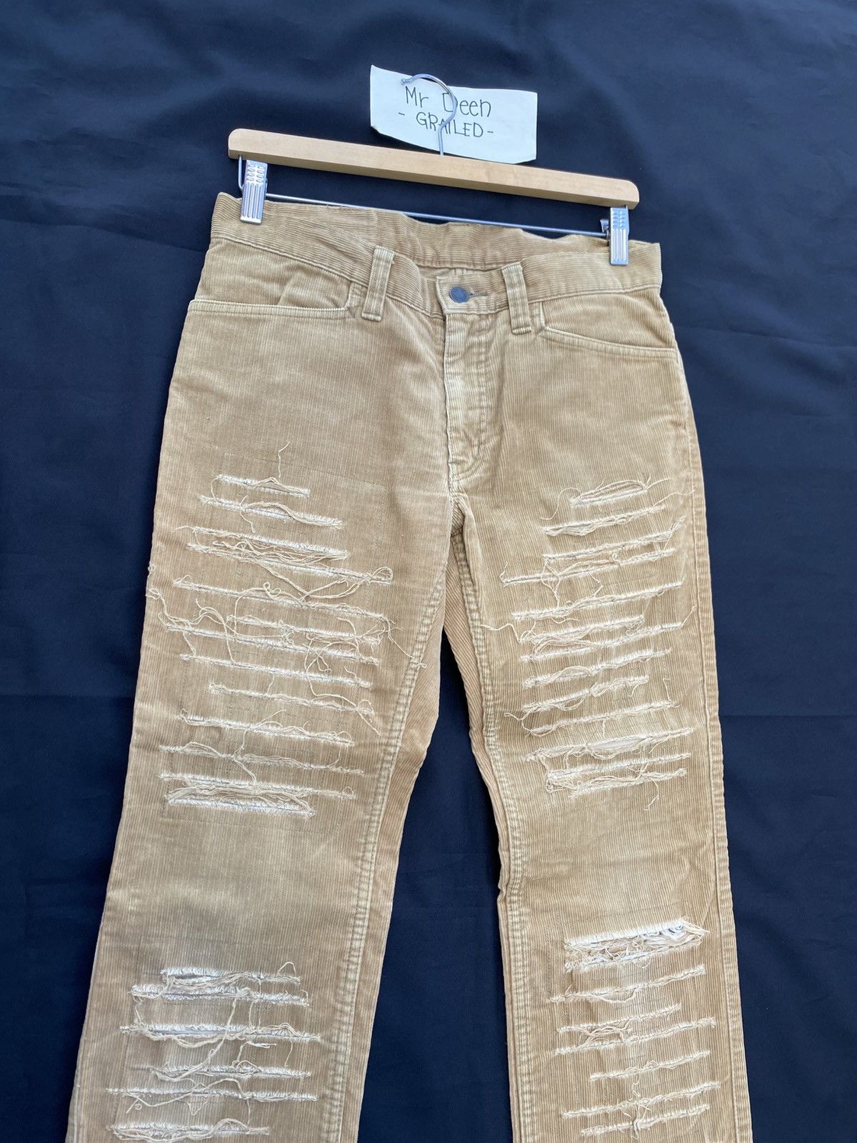 Hysteric Glamour Rare Vintage Hysteric Glamour distressed corduroy pant Size US 31 - 9 Thumbnail