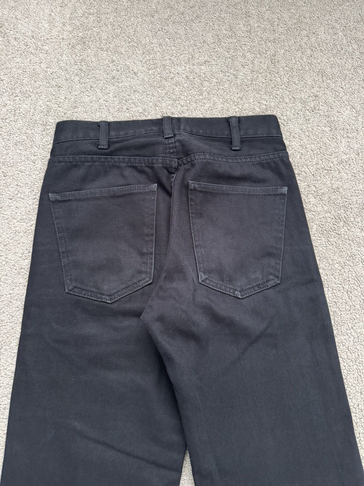Celine SS20 Celine by Hedi Slimane Black Serge Flared Denim Jeans Size US 26 / EU 42 - 10 Thumbnail