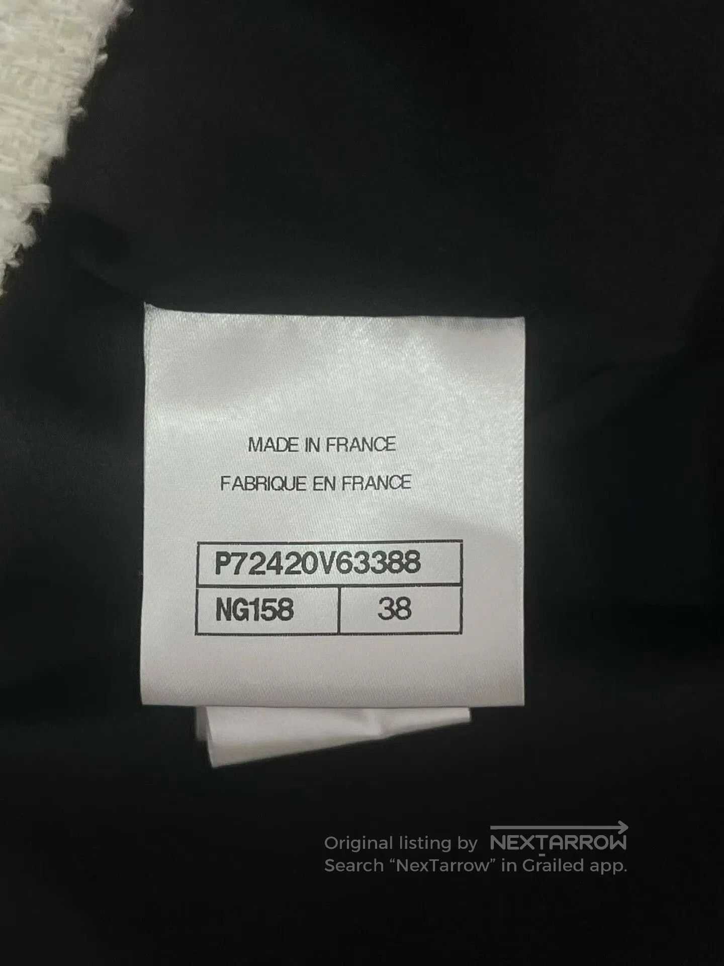 Chanel CHANEL Silk Collar Weave Jacket. Size S / US 4 / IT 40 - 5 Thumbnail