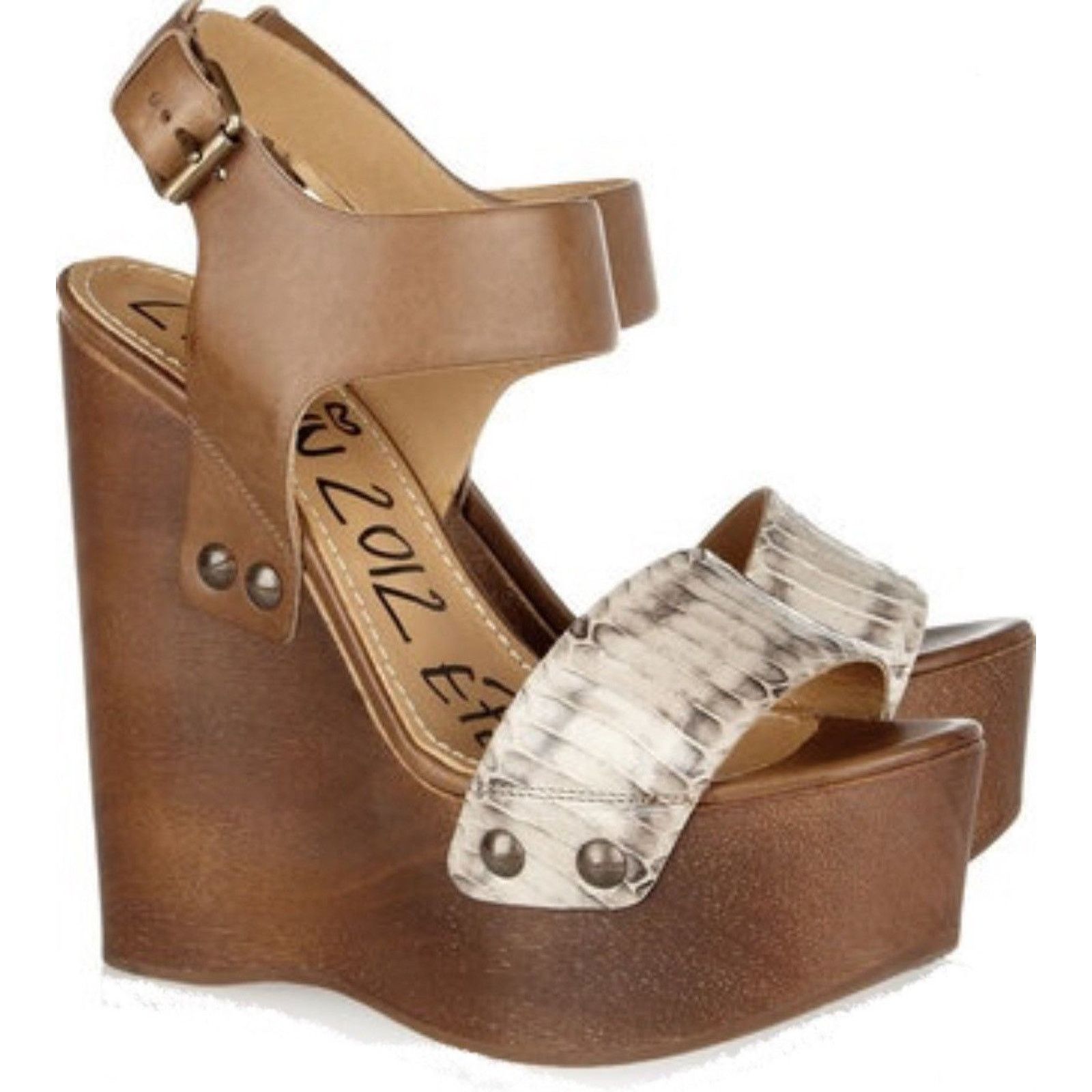 Lanvin seen on Jessica Simpson Watersnake Wooden Wedge Sandal EU 39 Size US 8 / IT 38 - 1 Thumbnail