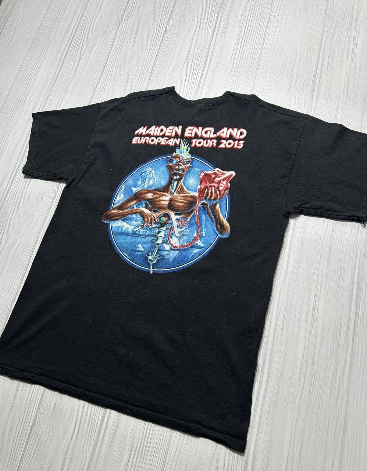 Band Tees Vintage Iron Maiden Tour 2013 T-Shirt Size XL Size US XL / EU 56 / 4 - 10 Thumbnail
