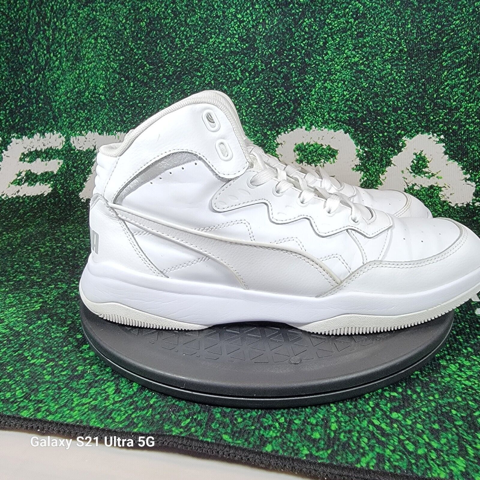 Puma Puma Mens Sz 10.5 Rb Playoff Lace Up Sneakers Casual White Size US 10.5 / EU 43-44 - 4 Thumbnail