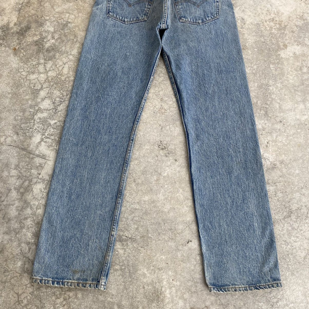 Levi's Vintage Levis 501 Faded Stonewashed Blue Distressed Jeans Size US 30 / EU 46 - 10 Thumbnail