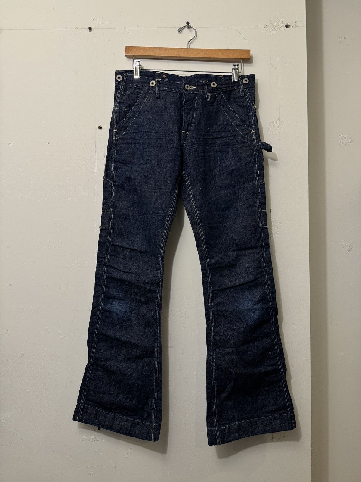 image of Ralph Lauren x Rrl Ralph Lauren Rrl Double Rl Sample 1948 Rigid Chambray Denim Jeans 27, Women's (S