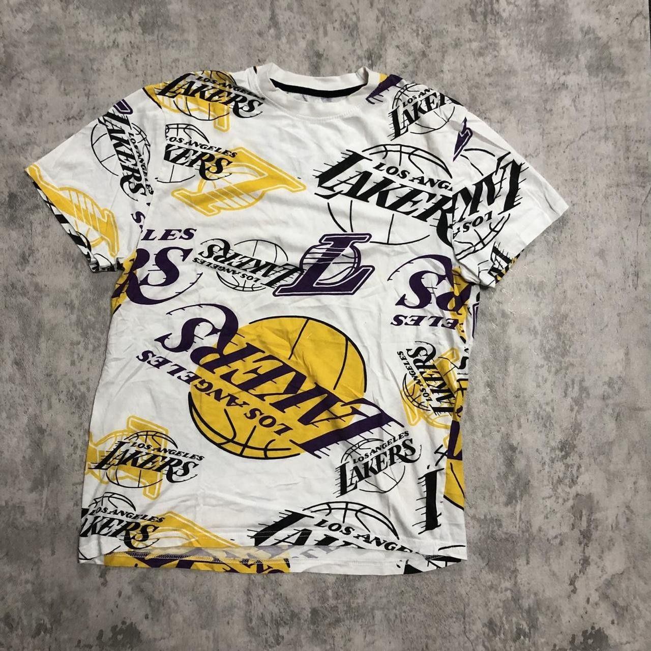NBA Yellow and white NBA Lakers streetwear tee #streetwear #NBA Size US M / EU 48-50 / 2 - 1 Thumbnail