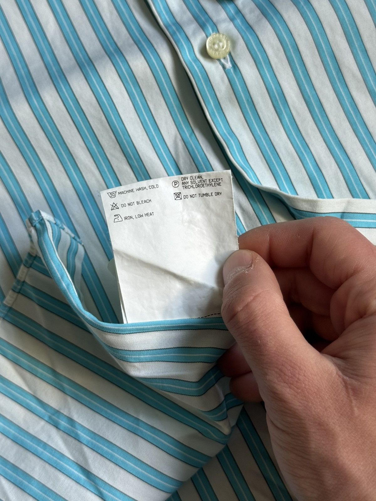 Burberry Vintage Burberry Stripped Button Up Shirt Size US S / EU 44-46 / 1 - 14 Thumbnail