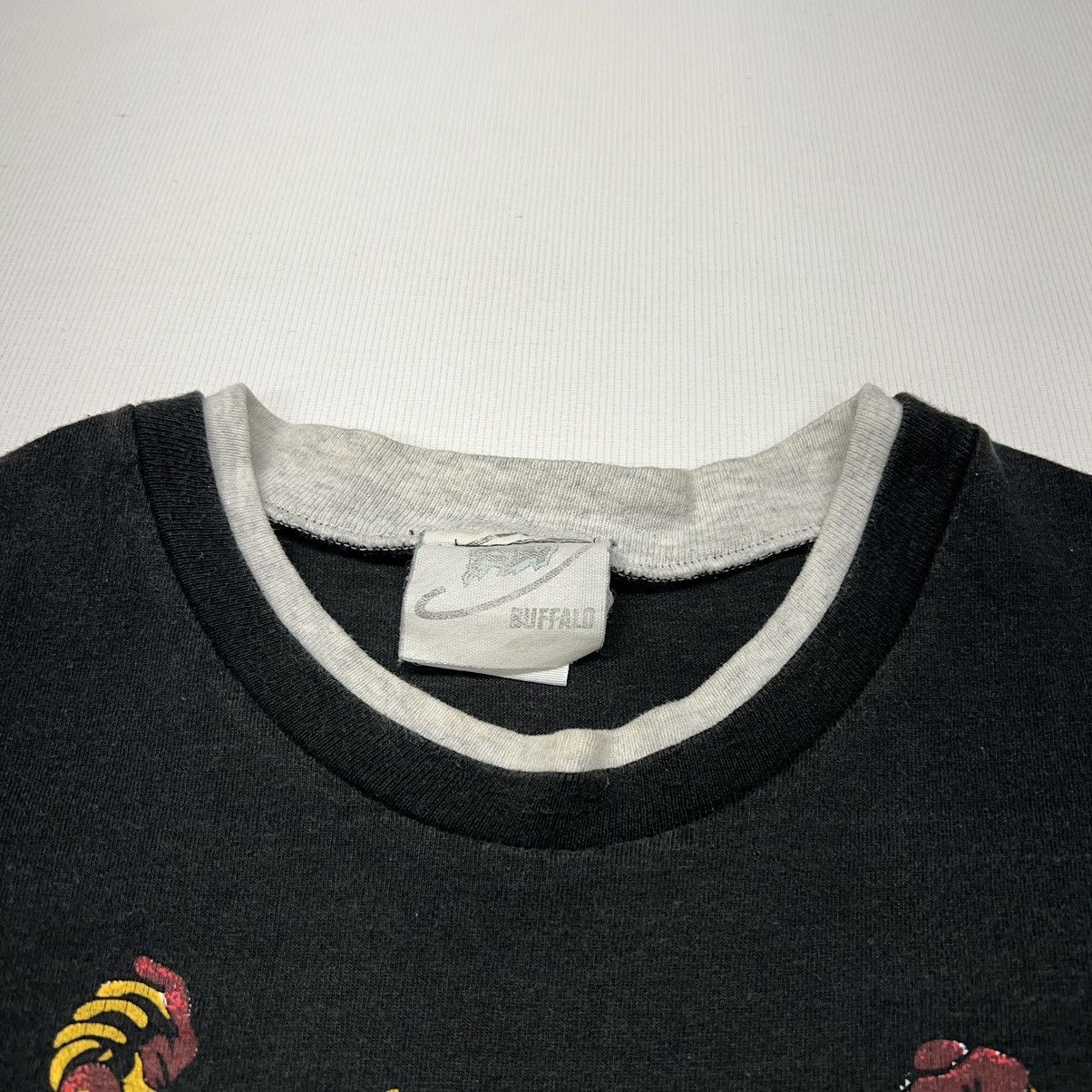 Vintage VTG Double Layer Tee Shirt Black Apine Mountain Puff Print Size US L / EU 52-54 / 3 - 7 Thumbnail