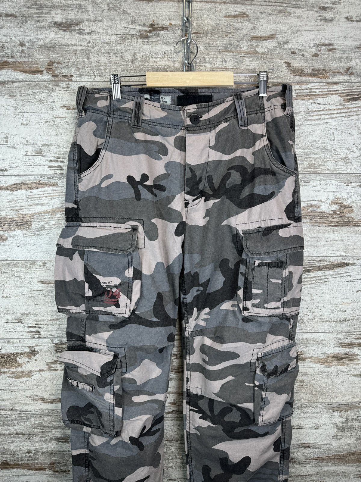 Vintage Mens Vintage Surplus Cargo baggy pants y2k rare Japanese Size US 34 / EU 50 - 2 Thumbnail