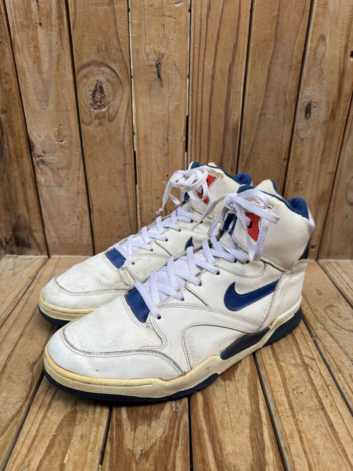 Nike × Vintage Vintage 1980 Nike Blazer Leather High Top Sneakers