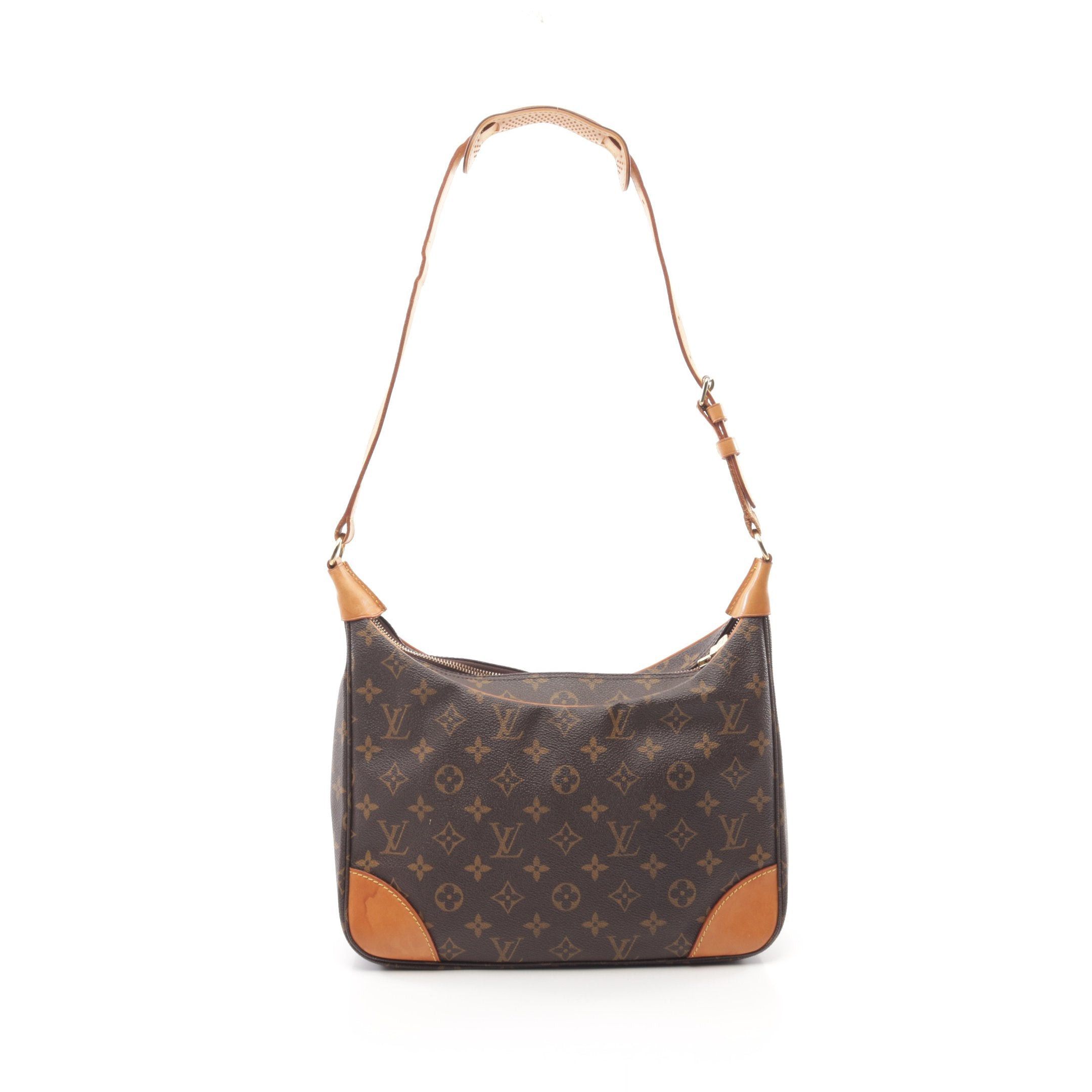 Louis Vuitton Louis Vuitton Boulogne Pm Monogram Shoulder Bag Leather Brown Size ONE SIZE - 1 Thumbnail