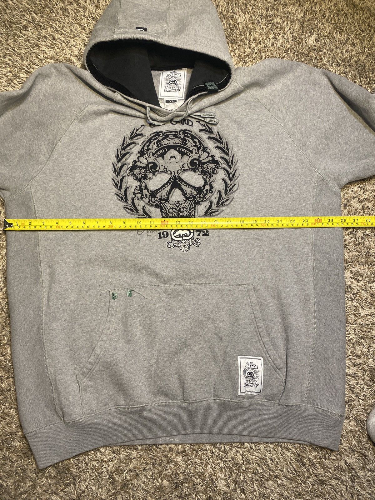 Ecko Unltd. × Vintage Ecko Unlimited skull hoodie Size US XL / EU 56 / 4 - 5 Thumbnail