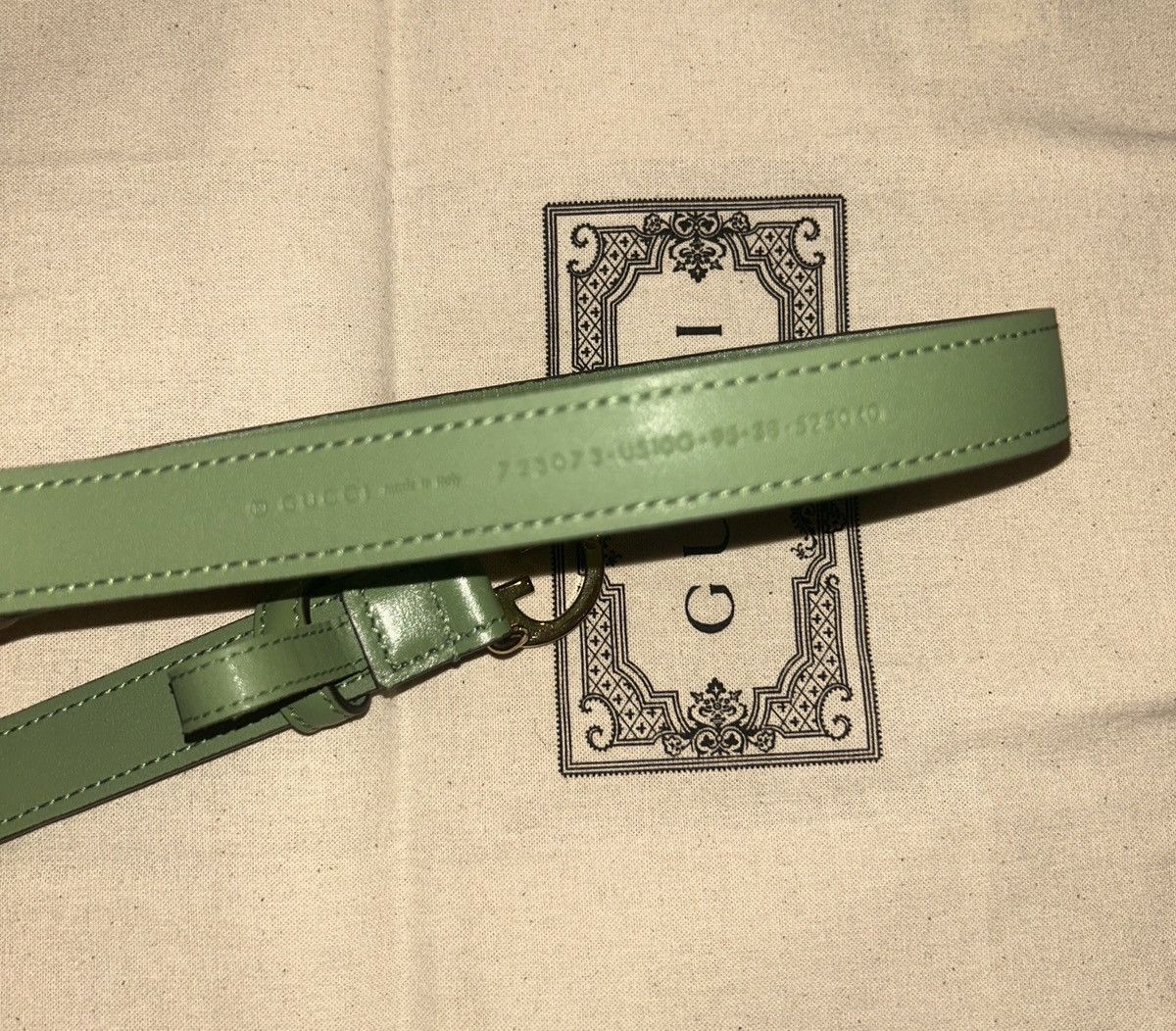 Gucci Gucci Blondie Leather Belt 723073 size 95 Size ONE SIZE - 5 Thumbnail