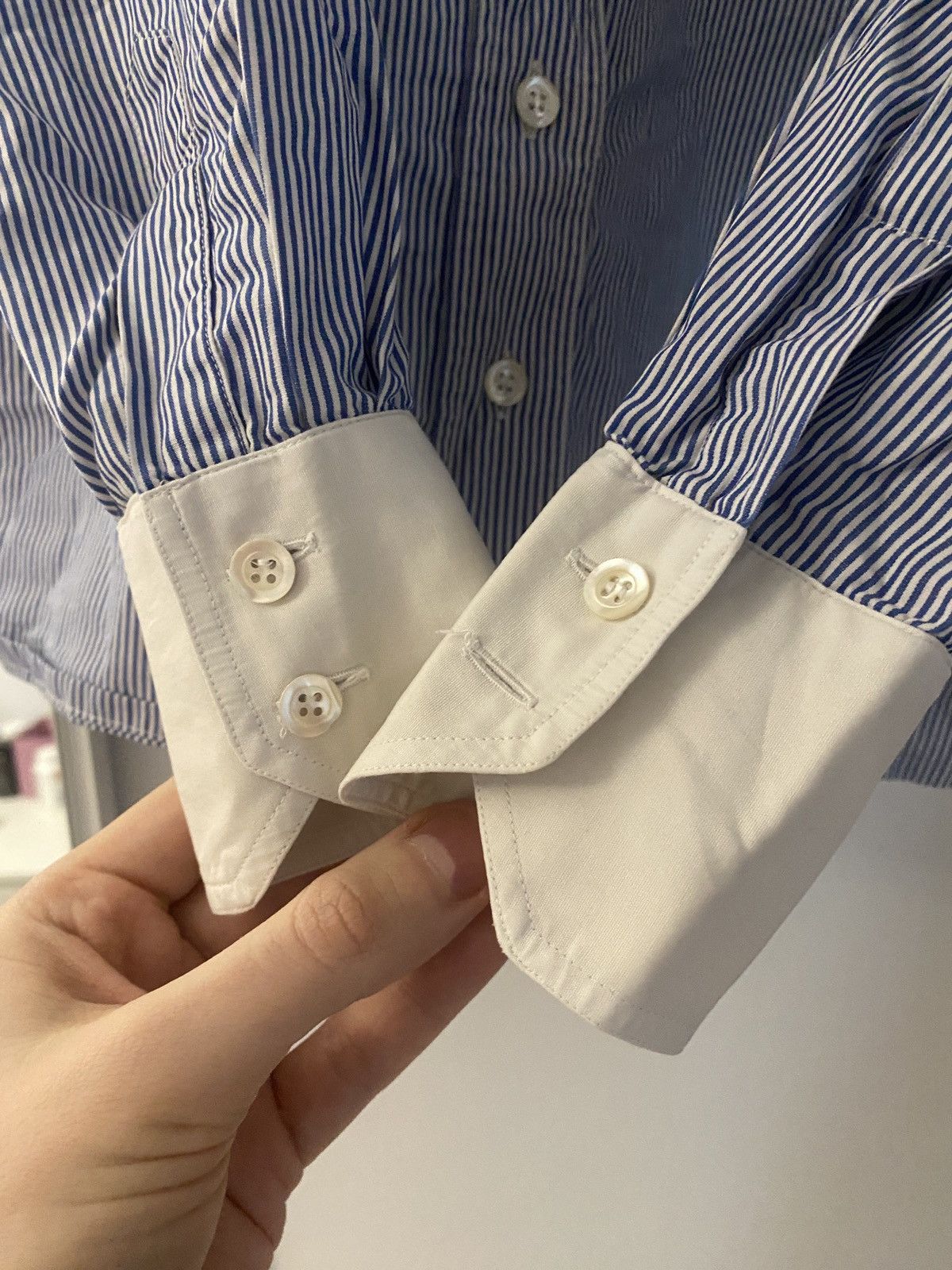 Celine Luxury vintage celine big logo on pocket shirt button up Size XS / US 0-2 / IT 36-38 - 11 Thumbnail