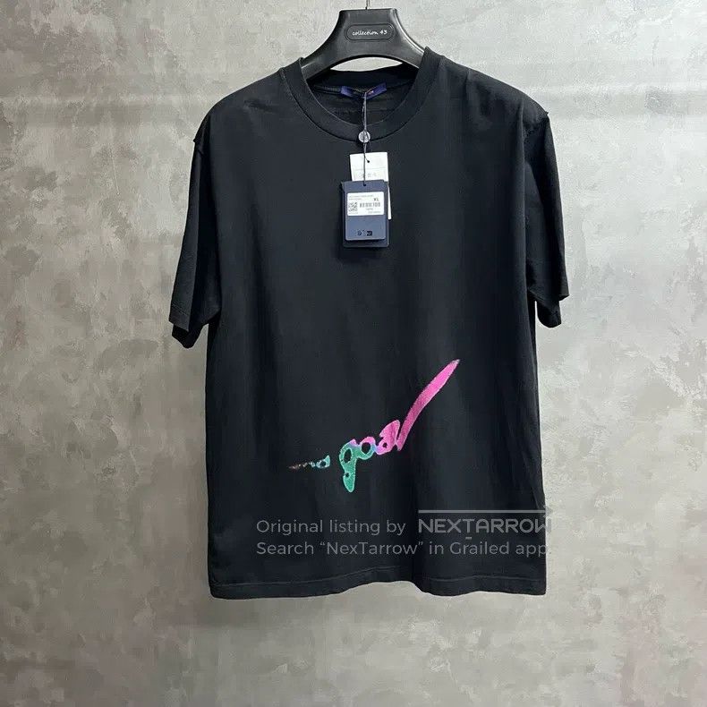 Louis Vuitton Louis Vuitton Black casual printed crewneck pullover short Size US XL / EU 56 / 4 - 1 Thumbnail