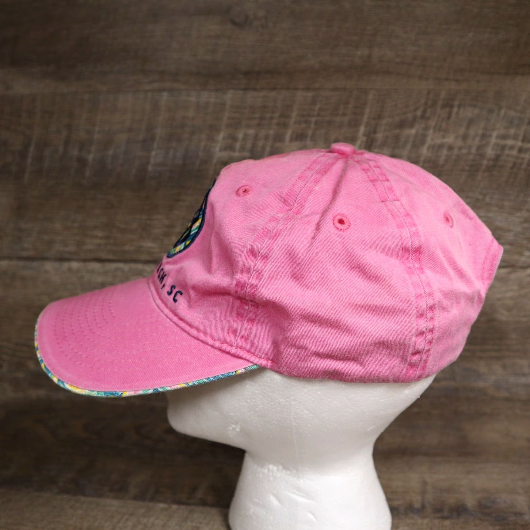 Vintage Saltwater Baseball Cap Myrtle Beach South Carolina SC Pink Womens Adjustable Adult One Size Cotton Embroidered Hat Pink 90s Casual Solid Size ONE SIZE - 5 Thumbnail