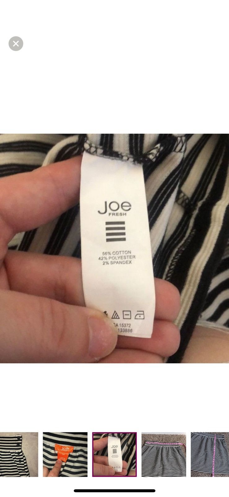 Joe Freshgoods Joe fresh striped skirt size 14 Size 36" / US 14 / IT 50 - 5 Thumbnail