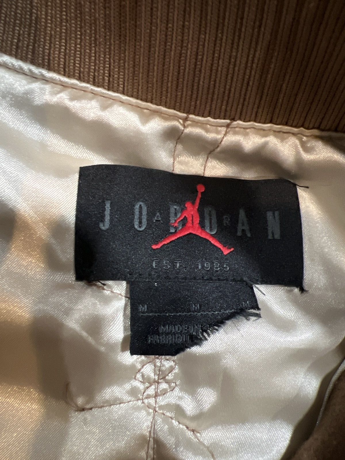 Jordan Brand × Travis Scott 🌵Air Jordan x Travis Scott Varsity Jacket 'Antique Brown' Size US M / EU 48-50 / 2 - 7 Thumbnail