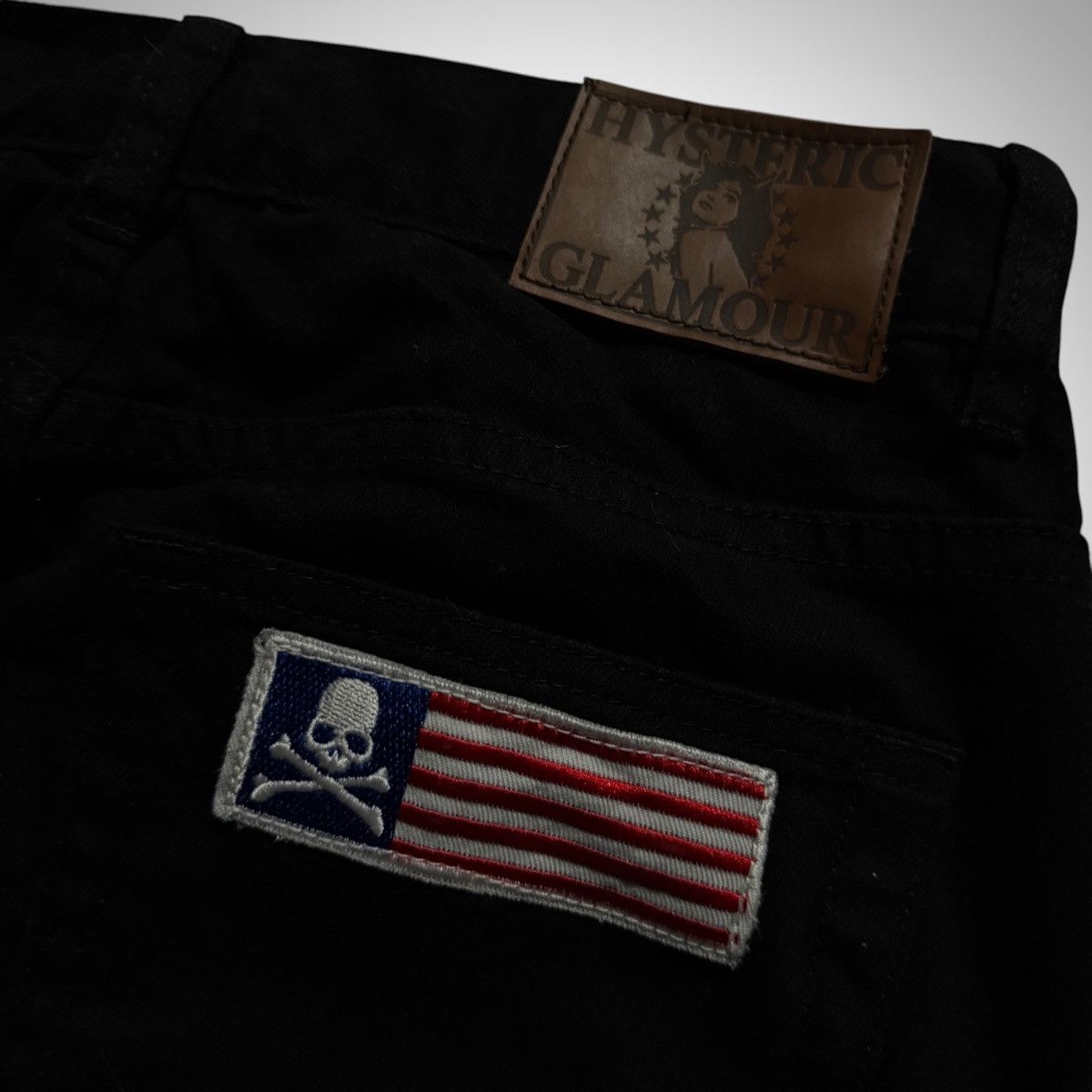Hysteric Glamour × Mastermind Japan Studded USA American Flag Skull Denim Jeans Size US 29 - 4 Thumbnail