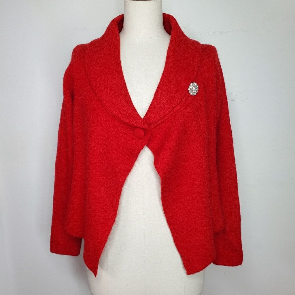 Other Adrienne Vittadini Size S Sweater Shrug Jacket Thick Knit Size S / US 4 / IT 40 - 6 Thumbnail