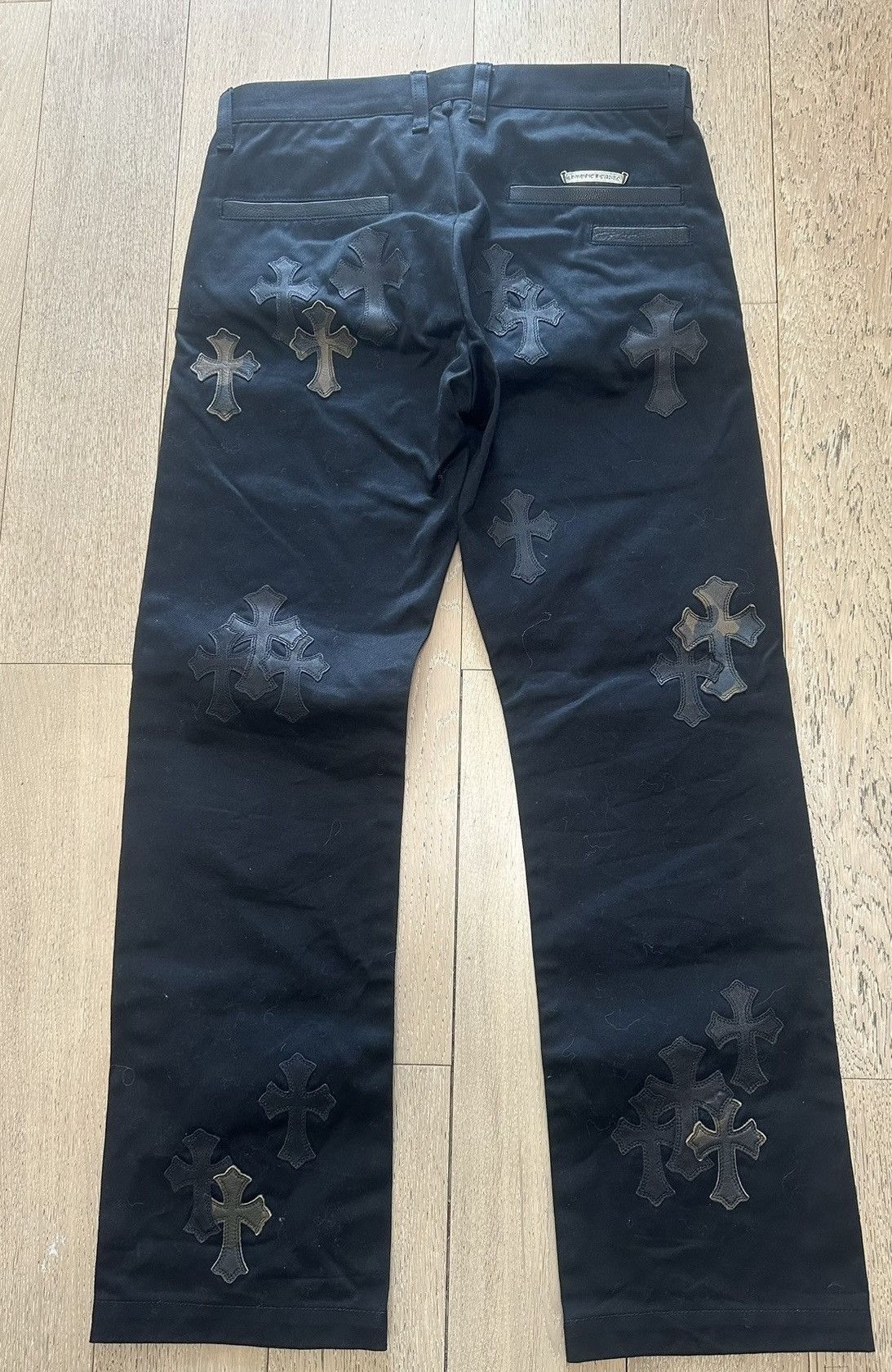 Chrome Hearts Chrome hearts chino black and camouflage patches Size US 31 - 2 Thumbnail