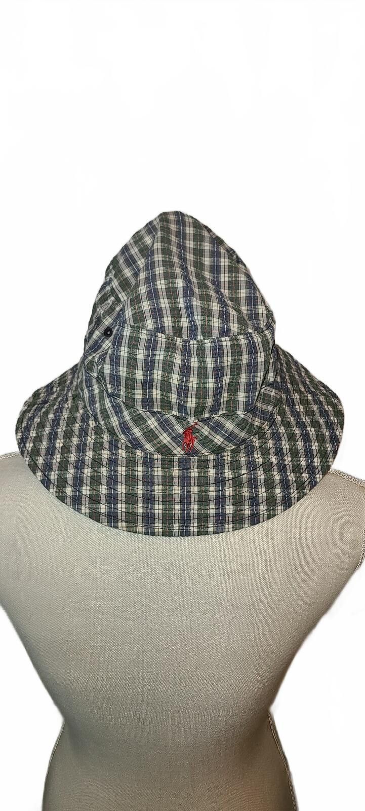 Polo Ralph Lauren Ralph Lauren Plaid Bucket Hat with Red Polo Logo Size ONE SIZE - 2 Thumbnail