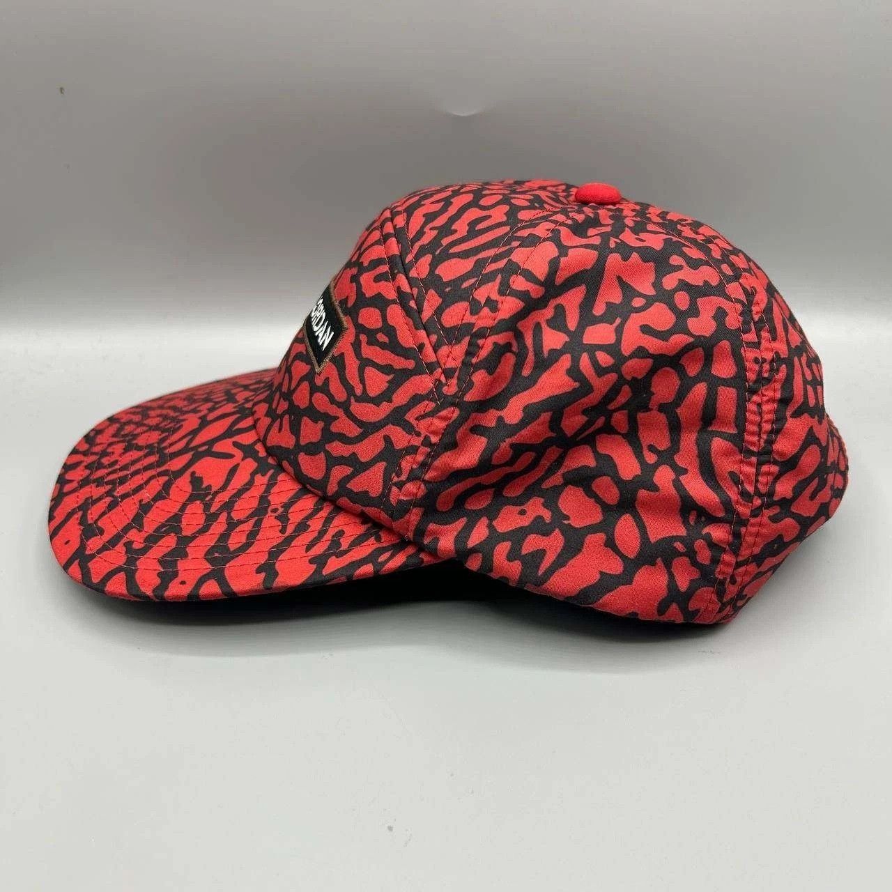 Jordan Brand Air Jordan 5 Panel Hat Men Red Cement Elephant Strap Back Size ONE SIZE - 6 Thumbnail