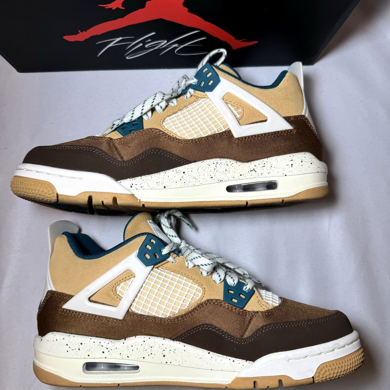 Jordan Brand × Nike Nike Air Jordan 4 Retro GS Cacao Wow Men's Shoes - Size 7 Size US 7 / EU 40 - 3 Thumbnail