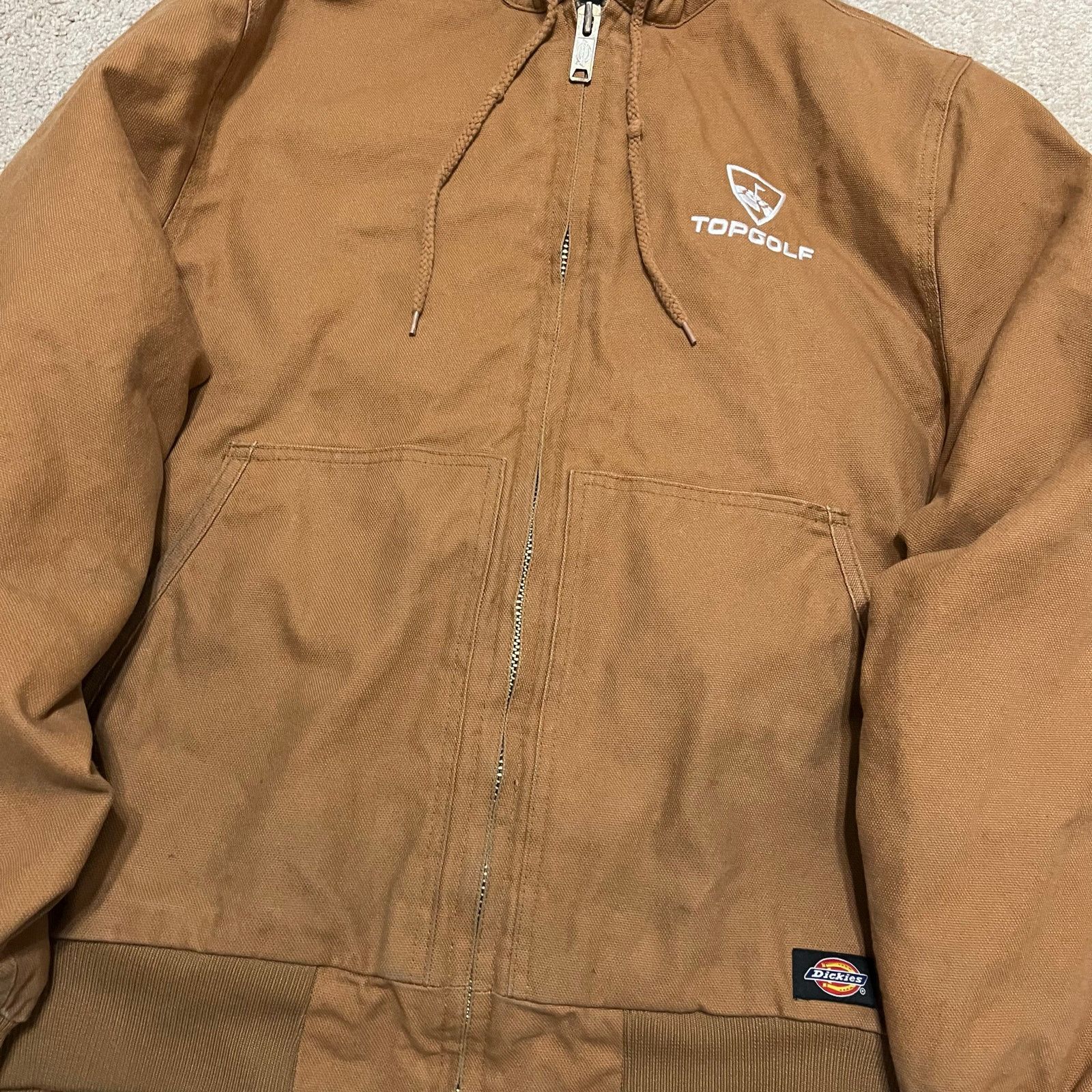 Dickies Dickies Full Zip Brown Hooded Workwear Cold Weather Jacket M Size US M / EU 48-50 / 2 - 3 Thumbnail