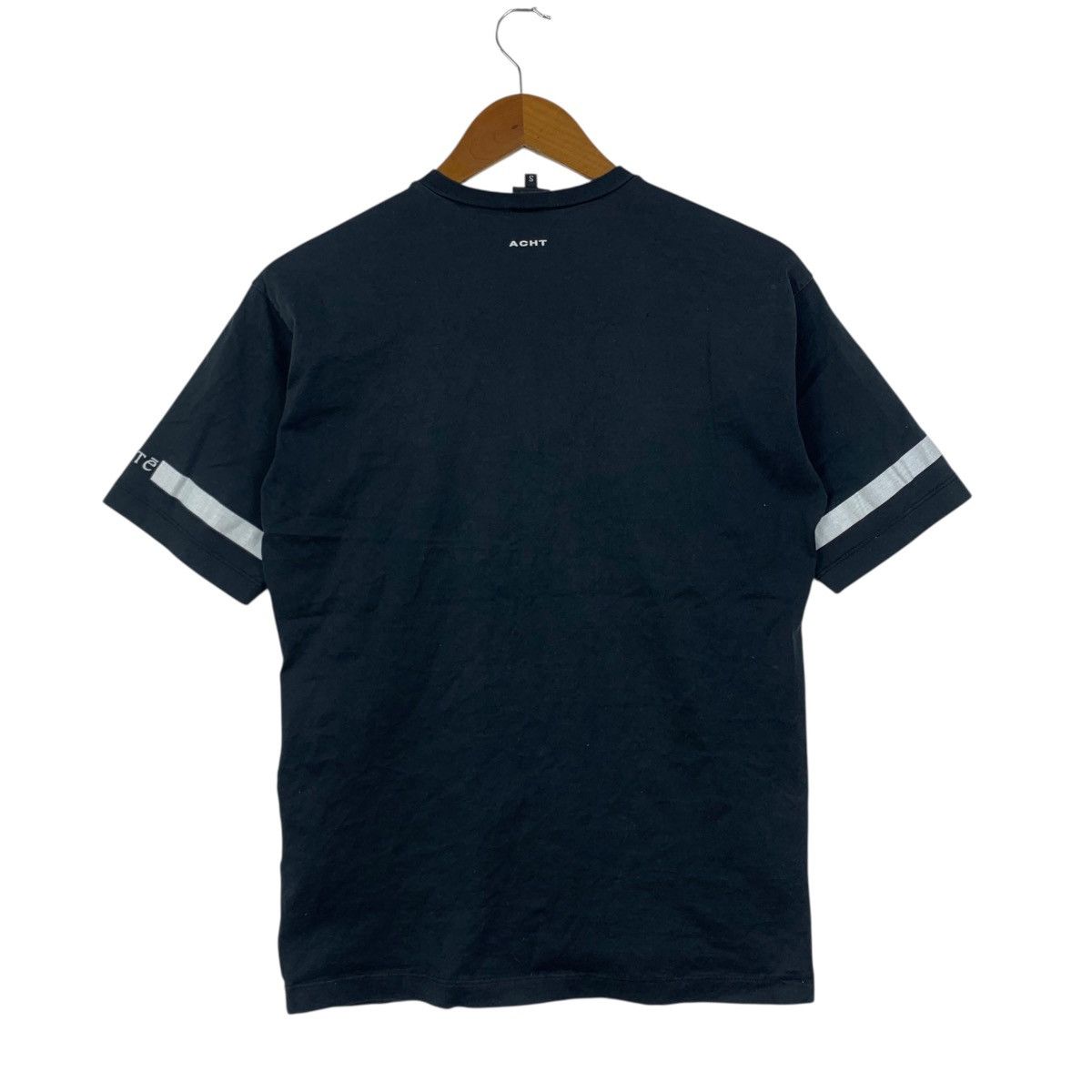 Vintage EXTE ACHT Italian Brand Stripe Plain Short Sleeve Tshirt Size US S / EU 44-46 / 1 - 4 Thumbnail