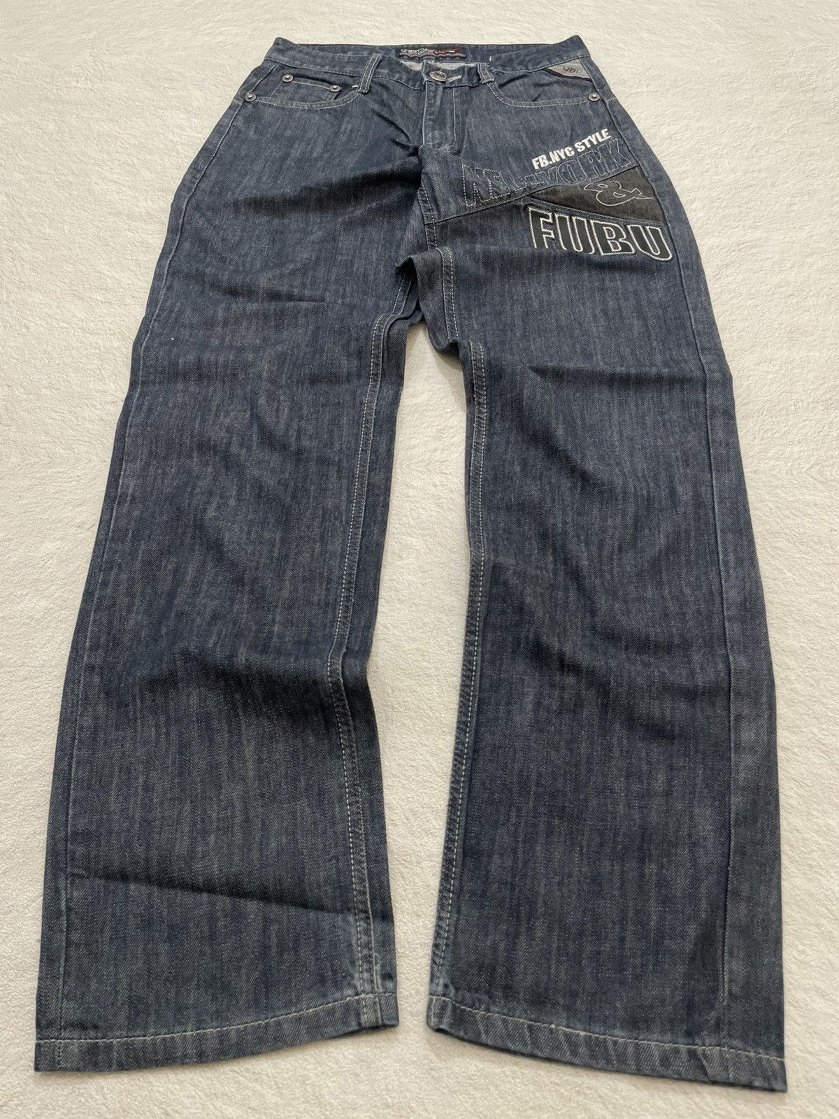 Fubu 2000 Fubu Embroidered Logo Retro Y2K Size US 28 / EU 44 - 1 Thumbnail