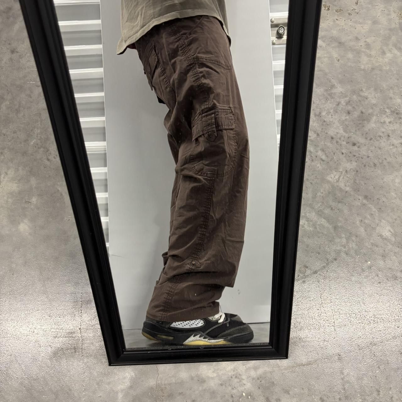 Japanese Brand × Vintage Crazy Vintage Y2K/2000s Brown Streetwear Skater Cargo Pants! Size US 32 / EU 48 - 2 Thumbnail
