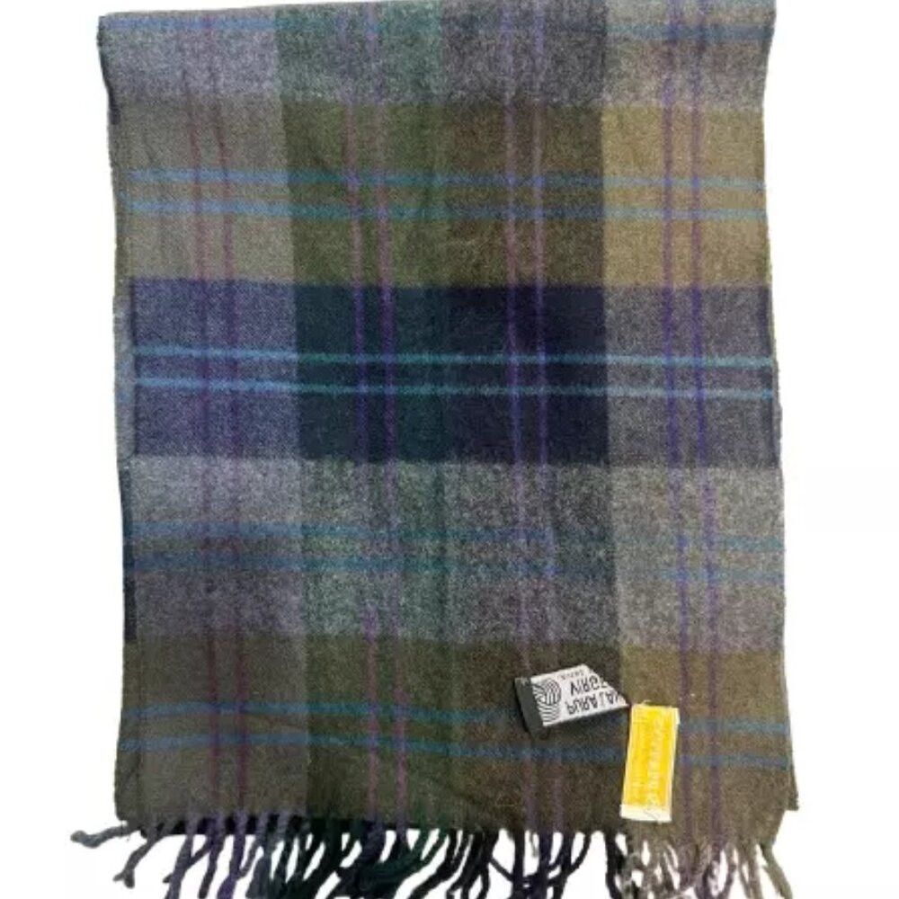Burberry Burberry's Authentic Scarf Grey Wool Unisex Scarf Made In E Size ONE SIZE - 8 Thumbnail